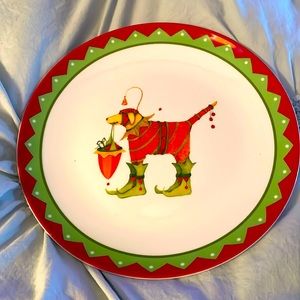 NEW  DEPT 56 PATIENCE BREWSTER KRINKLES DOG LAB SALAD PLATE